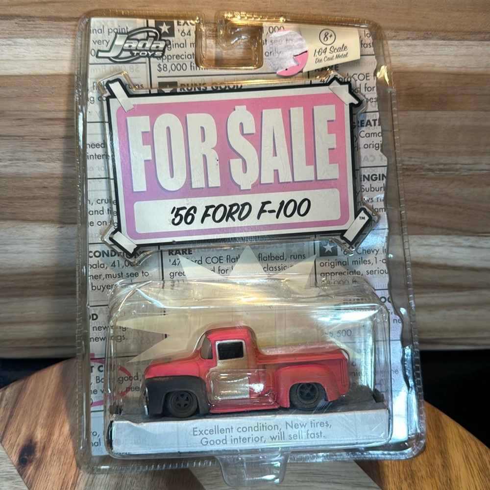 🆕 Jada Toys 56 Ford F-100 1:64 scale die cast metal pick up